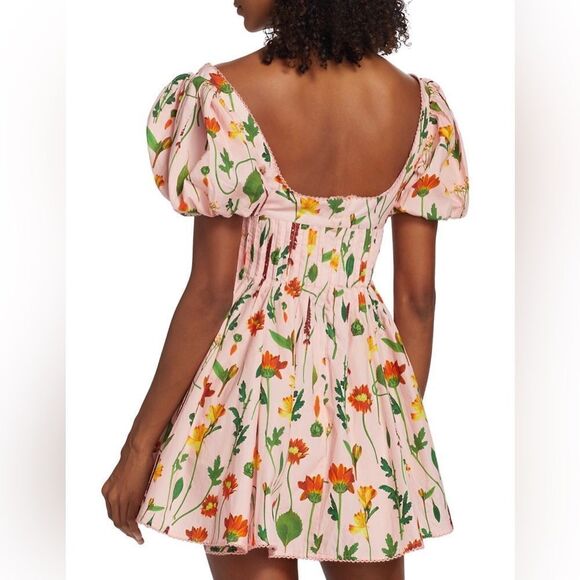 Agua by Agua Bendita Carmelo Floral Cotton Minidress size M - Picture 3 of 12